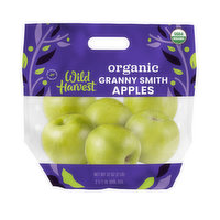 Wild Harvest Apples, Granny Smith, Organic, 32 Ounce