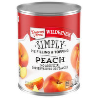 Duncan Hines Wilderness Pie Filling & Topping, Simply, Peach, 21 Ounce