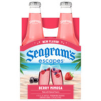 Seagram's Escapes Malt Beverage, Berry Mimosa, Premium, 4 Each