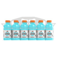 Gatorade Thirst Quencher, Zero Sugar, Glacier Freeze, 12 Pack, 12 Each
