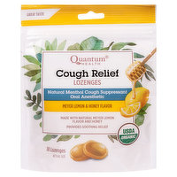 Quantum Health Cough Relief, Lozenges, Meyer Lemon & Honey Flavor, 18 Each