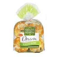 Village Hearth Buns, Onion, 19 Ounce
