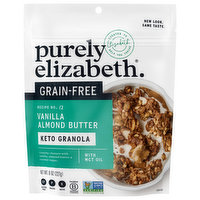 Purely Elizabeth Granola, Keto, Grain-Free, Vanilla Almond Butter, 8 Ounce