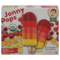 JonnyPops Pops, Organic, Summer Sunrise, 8 Each