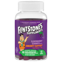 Flintstones Supplements Immunity Support, Elderberry, Gummies, 60 Each