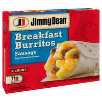 Jimmy Dean Sausage Breakfast Burritos, 4 Count, 17 Ounce