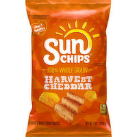 Sun Chips Whole Grain Snacks, Harvest Cheddar, 7 Ounce