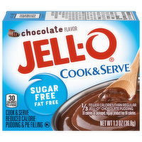 Jell-O Pudding & Pie Filling, Reduced Calorie, Chocolate Flavor, 1.3 Ounce