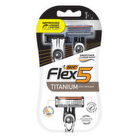 BiC Flex 5 Razor, Titanium, 2 Each
