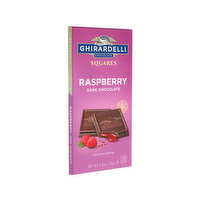 Ghirardelli Dark Chocolate, Raspberry, Squares, 4.8 Ounce