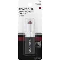 CoverGirl Continuous Color Lipstick, Iced Mauve 420, 0.13 Ounce