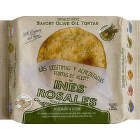 Ines Rosales Tortas, Savory Olive Oil, Rosemary & Thyme, 6 Each