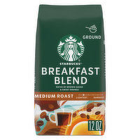 Starbucks Ground Coffee, Breakfast Blend, Medium Roast, 12 Ounce