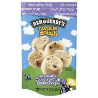 Ben & Jerry's Cookie Dough, Chocolate Chip, Snackable, 8 Ounce