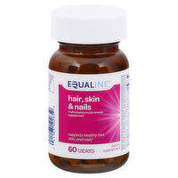 Equaline Multivitamin/Multimineral Supplement, Hair Skin and Nails, Tablets, 60 Each