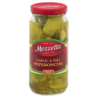 Mezzetta Pepperoncini, Garlic & Dill, Medium Heat, 16 Ounce