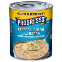 Progresso Soup, Broccoli Cheese with Bacon, Rich & Hearty, 18 Ounce