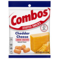 Combos Baked Cracker, Cheddar Cheese, Stuffed Snacks, 6.3 Ounce