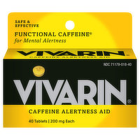 Vivarin Caffeine Alertness Aid, 200 mg, Tablets, 40 Each