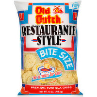 Old Dutch Restaurante Style Bite Size Premium Tortilla Chips, 13 Ounce