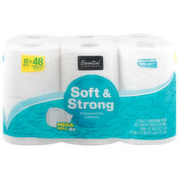 Essential Everyday Bathroom Tissue, Soft & Strong, 12 Mega Rolls, 12 Each