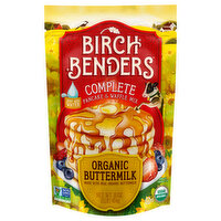 Birch Benders Pancake & Waffle Mix, Organic, Buttermilk, Complete, 16 Ounce