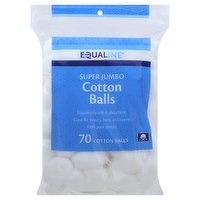 EQUALINE Cotton Balls, Super Jumbo, 70 Each