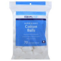 Equaline Cotton Balls, Super Jumbo, 70 Each