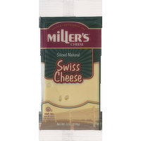 Miller's Cheese, Natural Sliced, Swiss, 6 Ounce