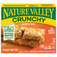 Nature Valley Granola Bars, Peanut Butter, Crunchy, 6 Each