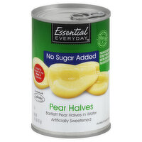 Essential Everyday Pear Halves, No Sugar Added, 14.5 Ounce