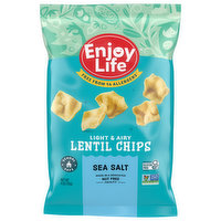 Enjoy Life Lentil Chips, Sea Salt, Light & Airy, 4 Ounce