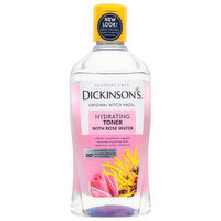 Dickinson's Toner with Rose Water, Hydrating, Original Witch Hazel, Alcohol Free, 16 Fluid ounce