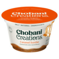 Chobani Creations Yogurt, Greek, Caramel Sundae, 5.3 Ounce