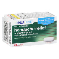 Equaline Headache Relief, Extra Strength, Caplets, 24 Each
