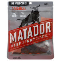 Matador Beef Jerky, Original, Slow Cooked and Smoked, 3 Ounce
