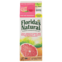 Florida's Natural 100% Juice, Ruby Red Grapefruit, Premium, 52 Fluid ounce