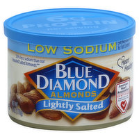 Blue Diamond Almonds, Low Sodium, Lightly Salted, 6 Ounce