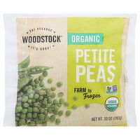 Woodstock Petite Peas, Organic, 10 Ounce