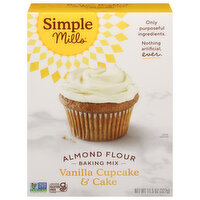 Simple Mills Baking Mix, Vanilla Cupcake & Cake, Almond Flour, 11.5 Ounce