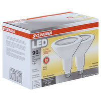 Sylvania Light Bulbs, LED, Flood, 13 Watts, 2 Each