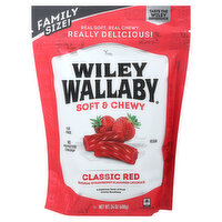 Wiley Wallaby Licorice, Classic Red, Soft & Chewy, Family Size!, 24 Ounce