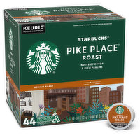 Starbucks K-Cup Coffee Pods, Pike Place Roast, Medium Roast, 44 Each