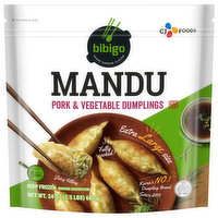 Bibigo Mandu Dumplings, Pork & Vegetable, 24 Ounce