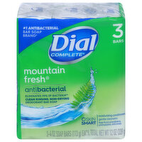 Dial Complete Mountain Fresh Bar Soap, Deodorant, 3 Each