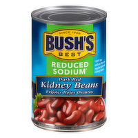 Bushs Best Kidney Beans, Reduced Sodium, Dark Red, 16 Ounce