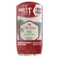 Old Spice Fresher Collection Old Spice Antiperspirant & Deodorant for men, Fiji 2x2.6oz Twin, 5.2 Ounce