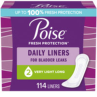 Poise Incontinence Panty Liners, 114 Each