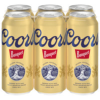 Coors Banquet Beer, 6 Each