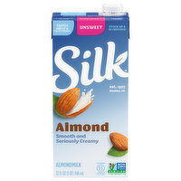 Silk Almondmilk, Unsweet, 32 Fluid ounce